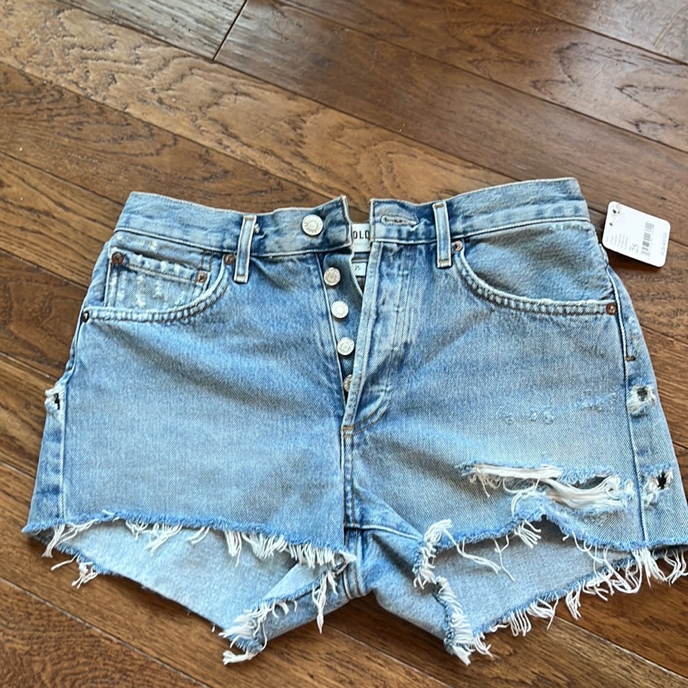 NWT Agolde Parker Shorts in Free Wheeling size 25